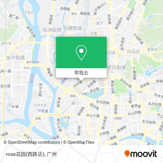 rose花园(西路店)地图