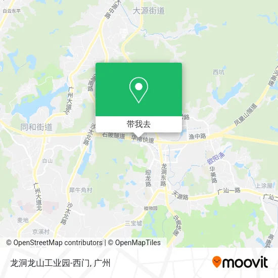 龙洞龙山工业园-西门地图