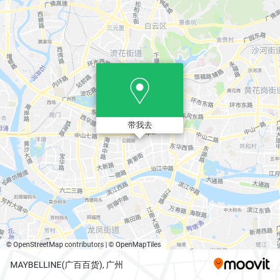MAYBELLINE(广百百货)地图