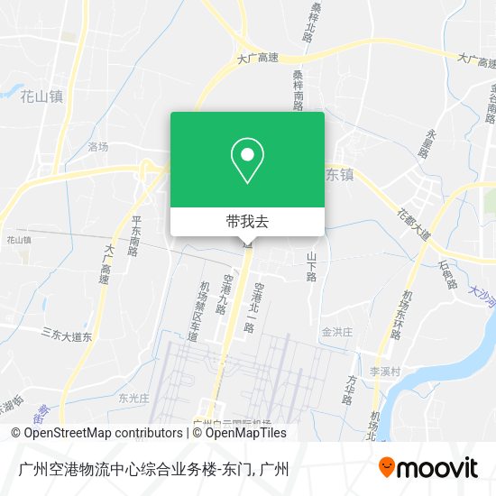 广州空港物流中心综合业务楼-东门地图