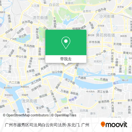 广州市越秀区司法局白云街司法所-东北门地图