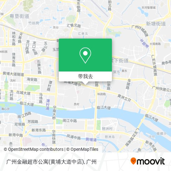 广州金融超市公寓(黄埔大道中店)地图