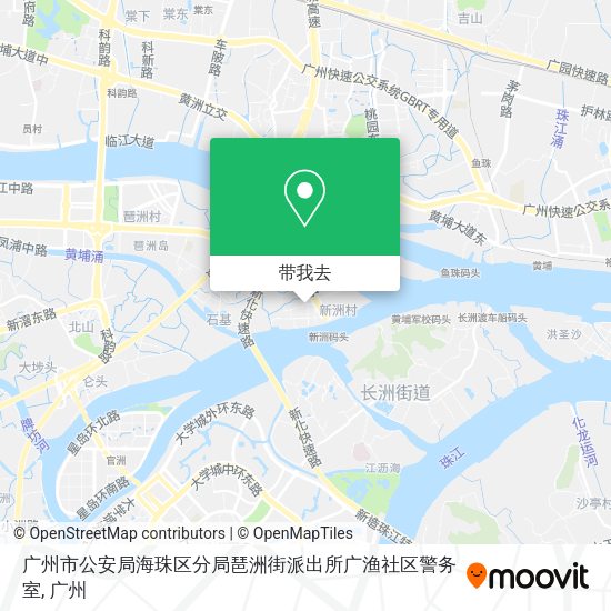 广州市公安局海珠区分局琶洲街派出所广渔社区警务室地图