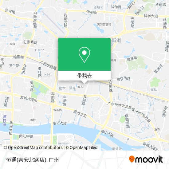 恒通(泰安北路店)地图