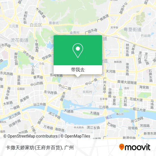 卡撒天娇家纺(王府井百货)地图