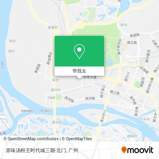 原味汤粉王时代城三期-北门地图