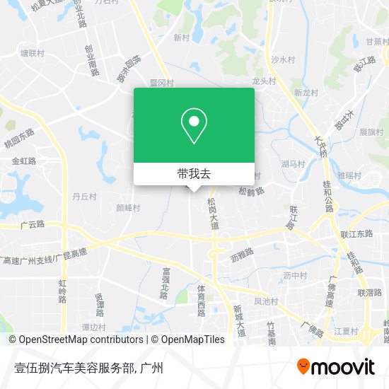 壹伍捌汽车美容服务部地图