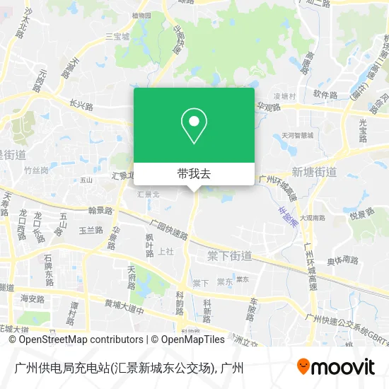 广州供电局充电站(汇景新城东公交场)地图