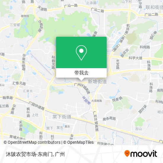 沐陂农贸市场-东南门地图