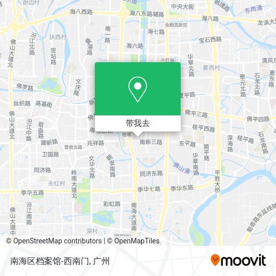 南海区档案馆-西南门地图