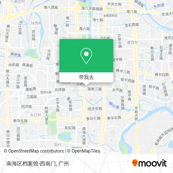 南海区档案馆-西南门地图