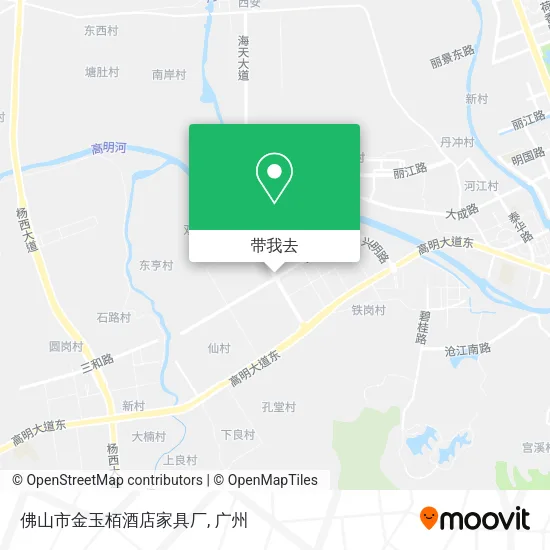 佛山市金玉栢酒店家具厂地图