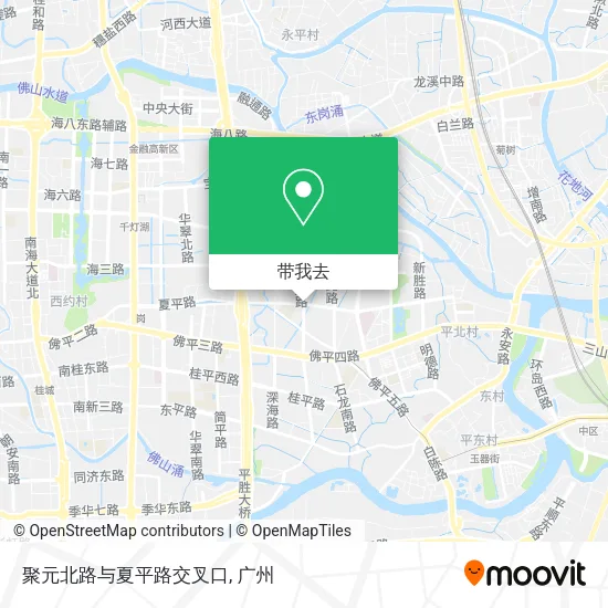 聚元北路与夏平路交叉口地图