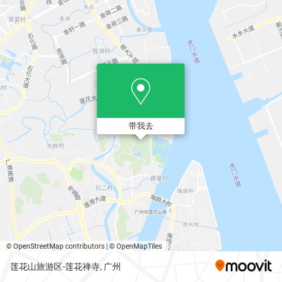 莲花山旅游区-莲花禅寺地图