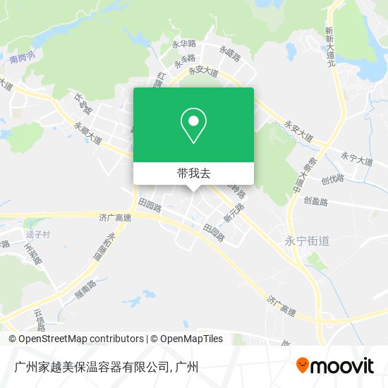 广州家越美保温容器有限公司地图