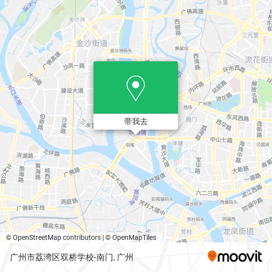 广州市荔湾区双桥学校-南门地图
