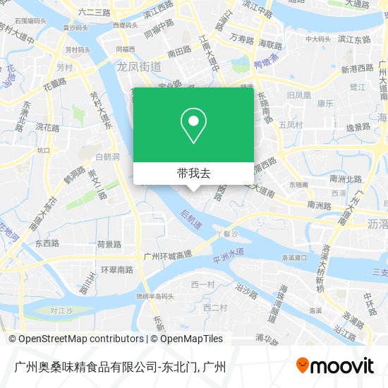 广州奥桑味精食品有限公司-东北门地图