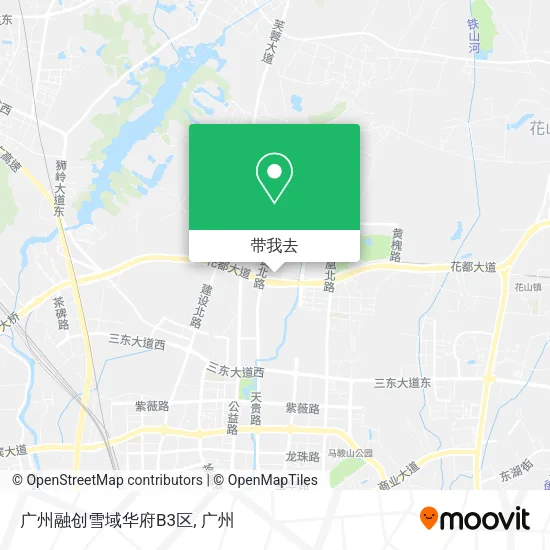 广州融创雪域华府B3区地图