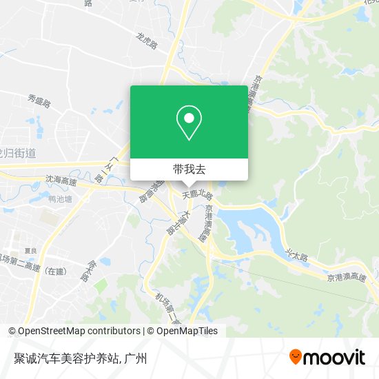 聚诚汽车美容护养站地图