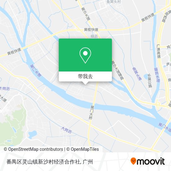 番禺区灵山镇新沙村经济合作社地图