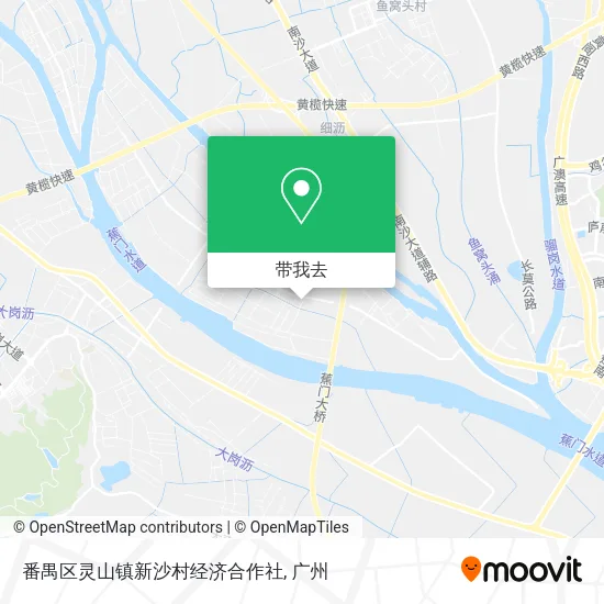 番禺区灵山镇新沙村经济合作社地图