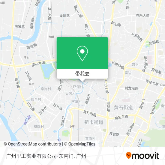 广州里工实业有限公司-东南门地图
