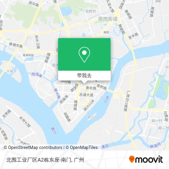 北围工业厂区A2栋东座-南门地图