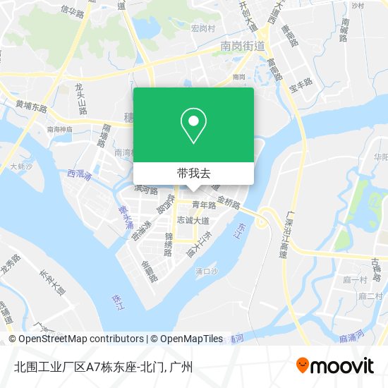 北围工业厂区A7栋东座-北门地图