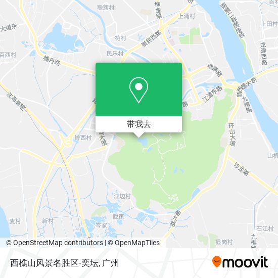 西樵山风景名胜区-奕坛地图