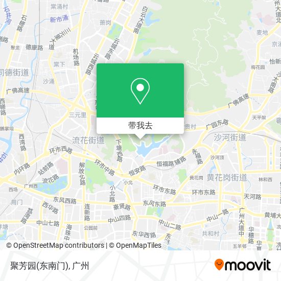 聚芳园(东南门)地图