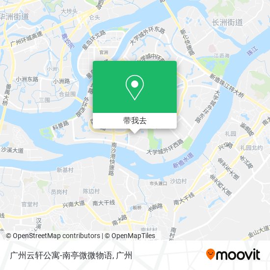 广州云轩公寓-南亭微微物语地图