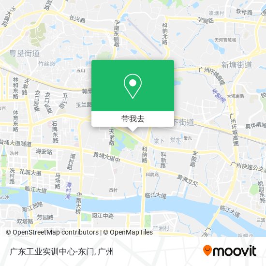 广东工业实训中心-东门地图