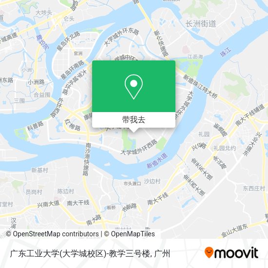 广东工业大学(大学城校区)-教学三号楼地图