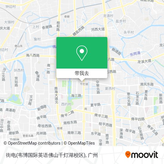 街电(韦博国际英语佛山千灯湖校区)地图