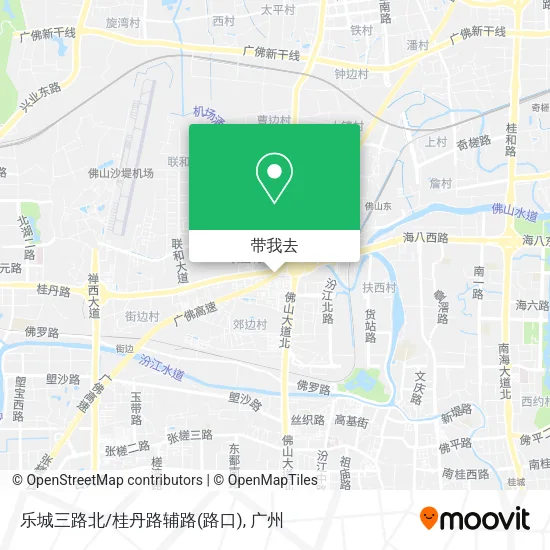 乐城三路北/桂丹路辅路(路口)地图