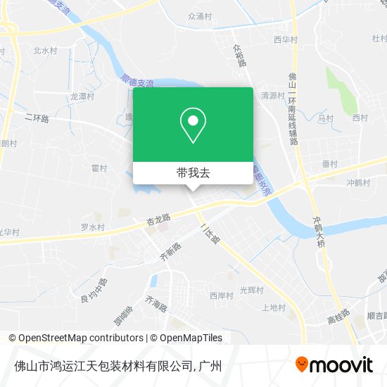佛山市鸿运江天包装材料有限公司地图