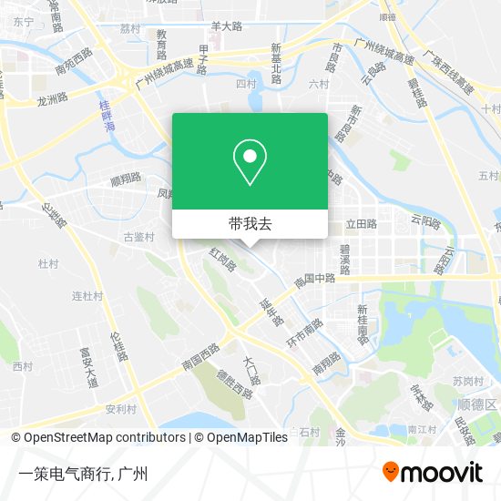 一策电气商行地图