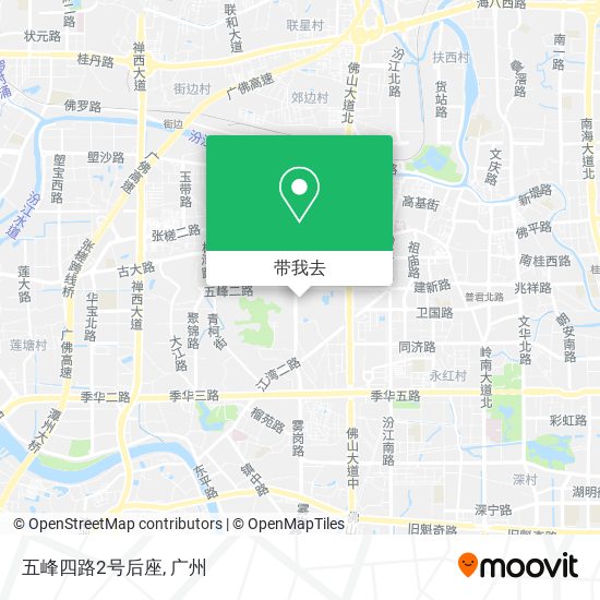 五峰四路2号后座地图