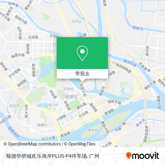 顺德华侨城欢乐海岸PLUS-P4停车场地图