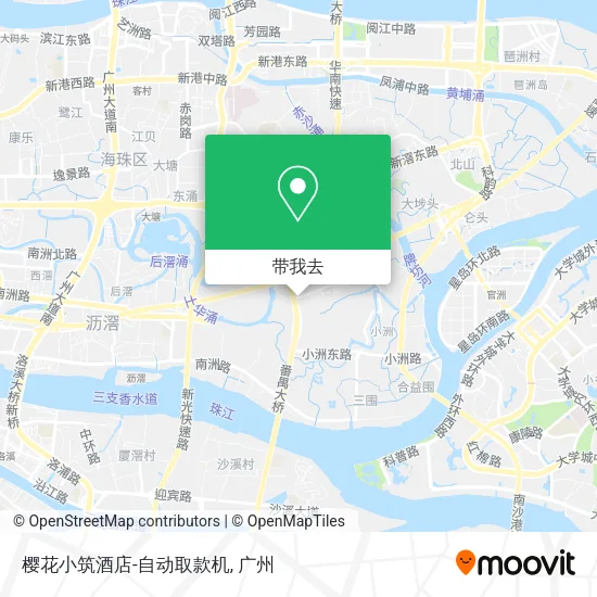 樱花小筑酒店-自动取款机地图