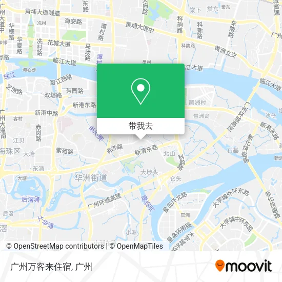 广州万客来住宿地图