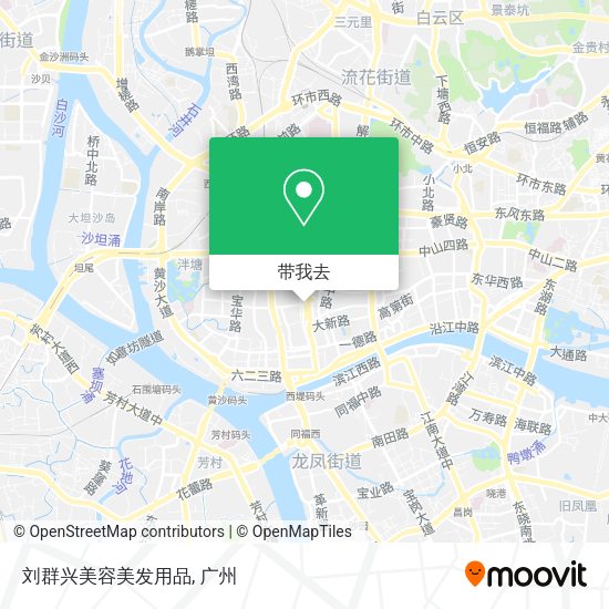 刘群兴美容美发用品地图
