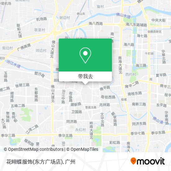花蝴蝶服饰(东方广场店)地图