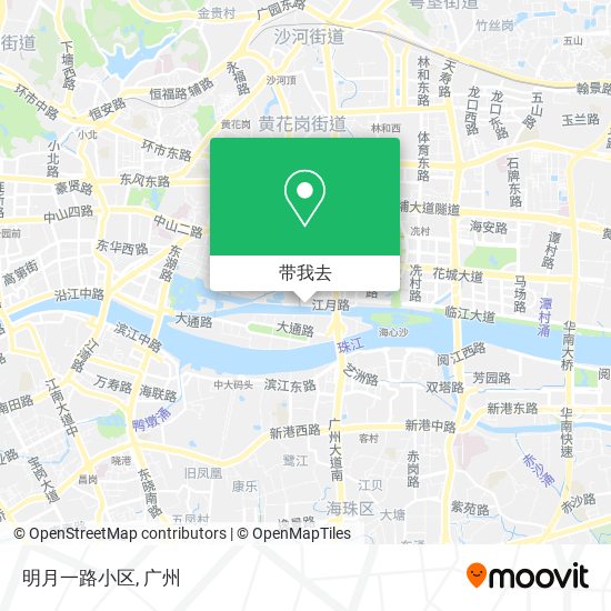 明月一路小区地图
