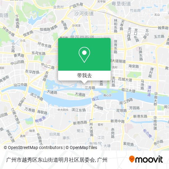 广州市越秀区东山街道明月社区居委会地图