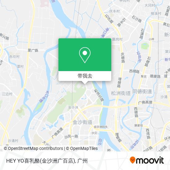 HEY YO喜乳酪(金沙洲广百店)地图