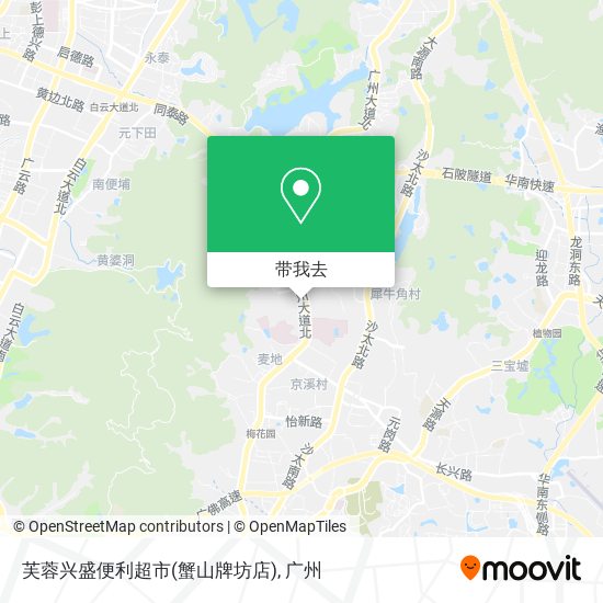 芙蓉兴盛便利超市(蟹山牌坊店)地图