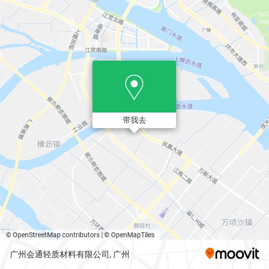 广州会通轻质材料有限公司地图