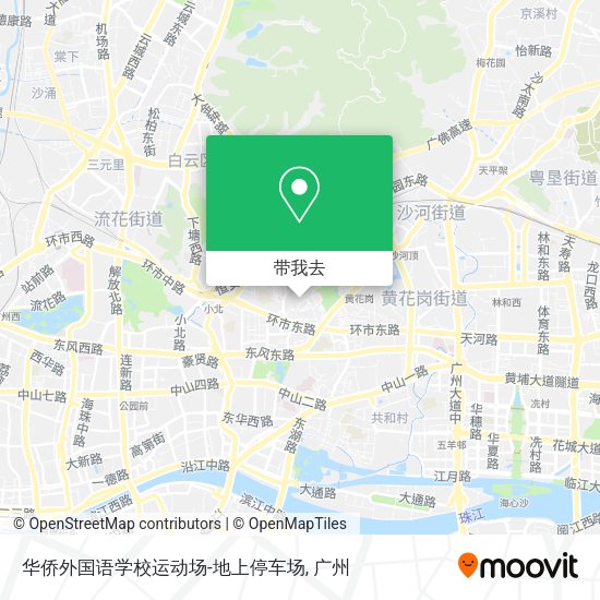 华侨外国语学校运动场-地上停车场地图