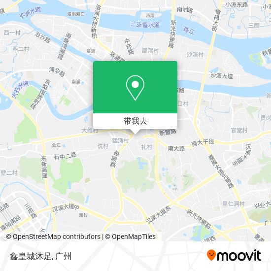 鑫皇城沐足地图